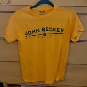 Yellow John Becker Basketball Camp Shirt